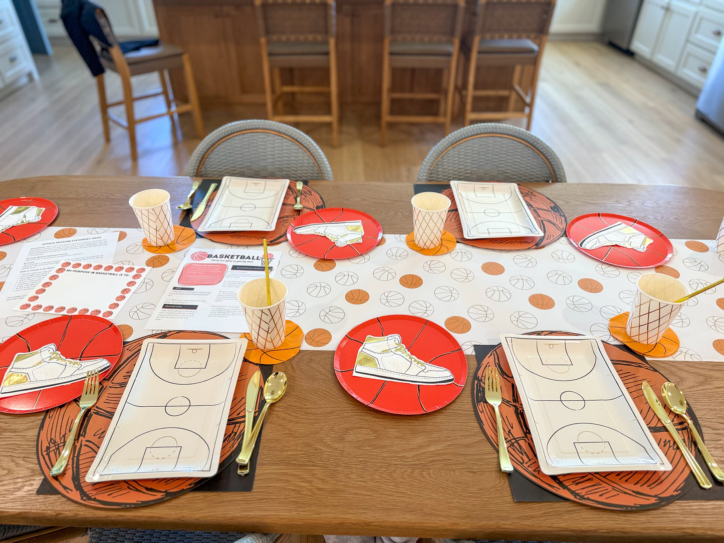 Basketball Celebration Setting