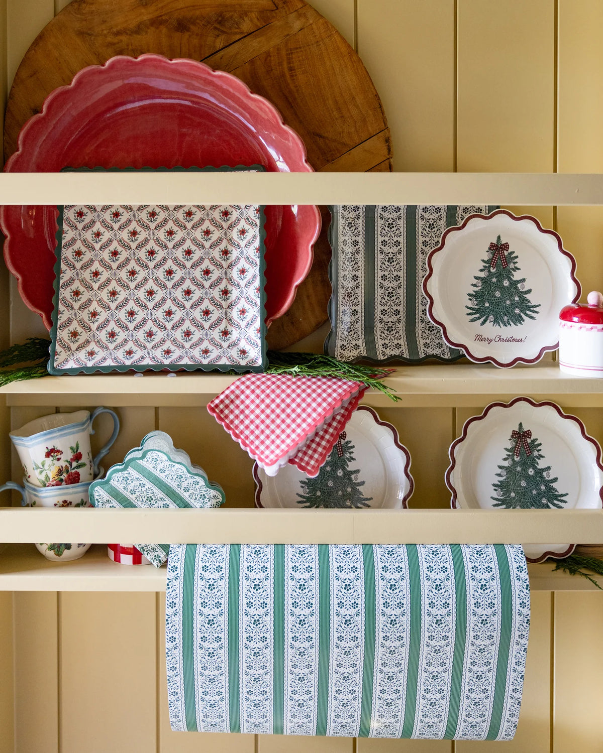 Christmas Floral Table Runner