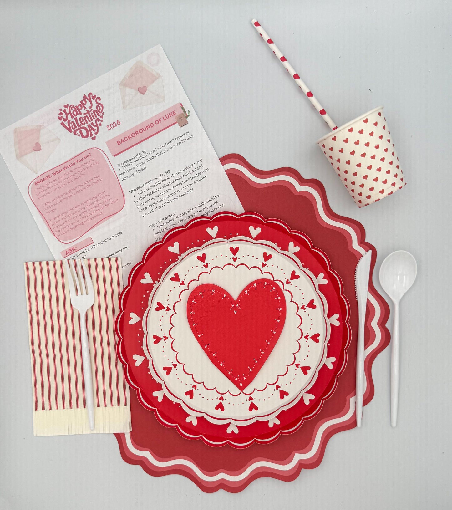 Valentine's Day Heart Setting