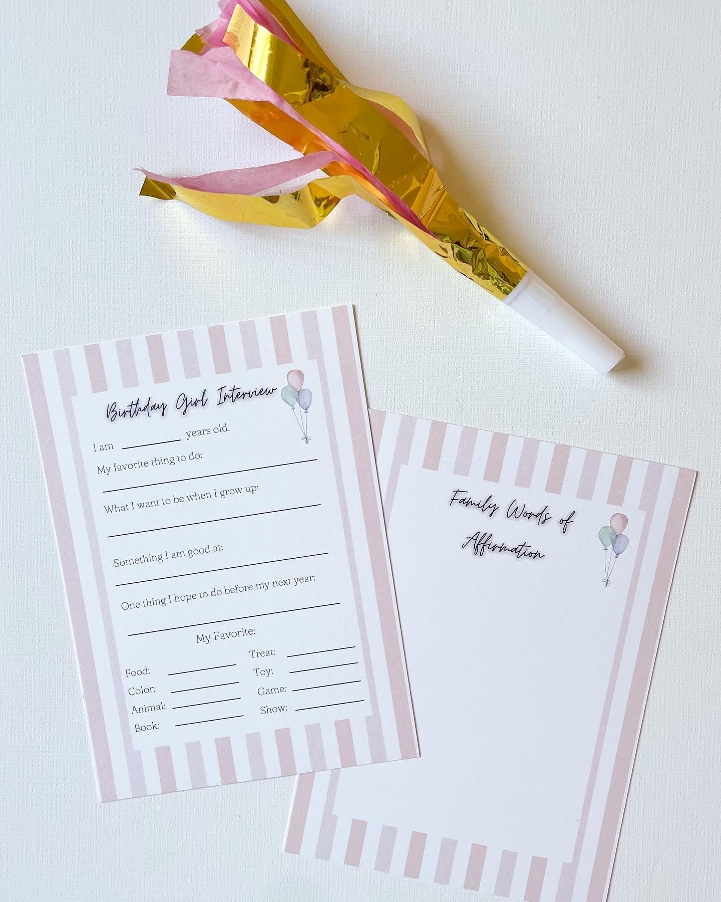 Birthday Cake Celebration Setting