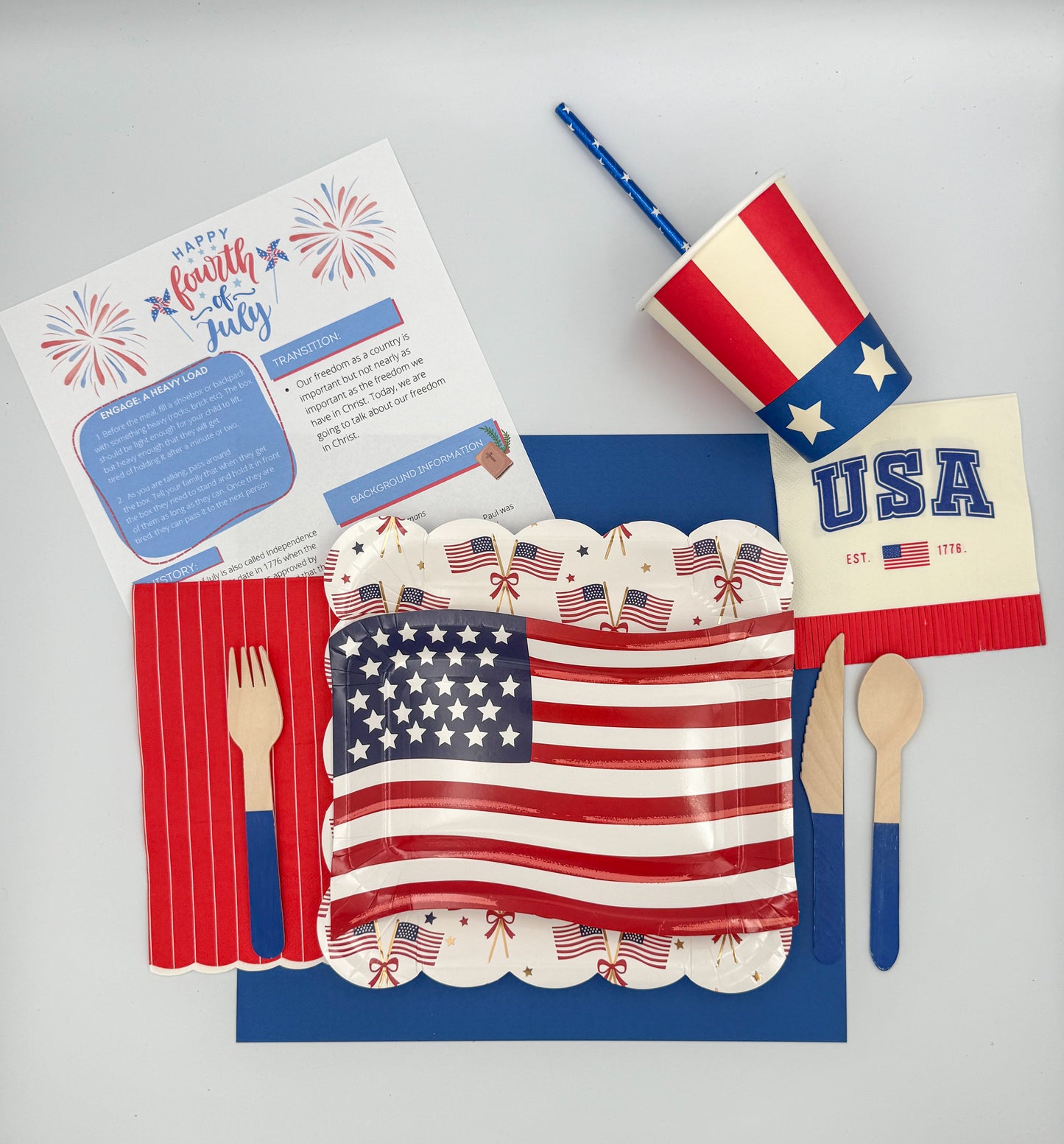 4th of July Celebration Setting