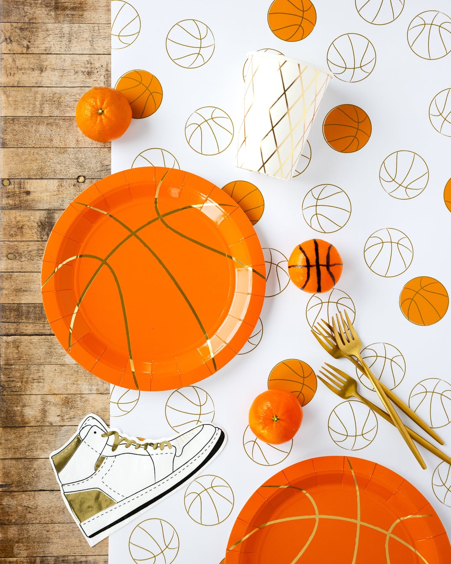 Basketball Paper Table Runner