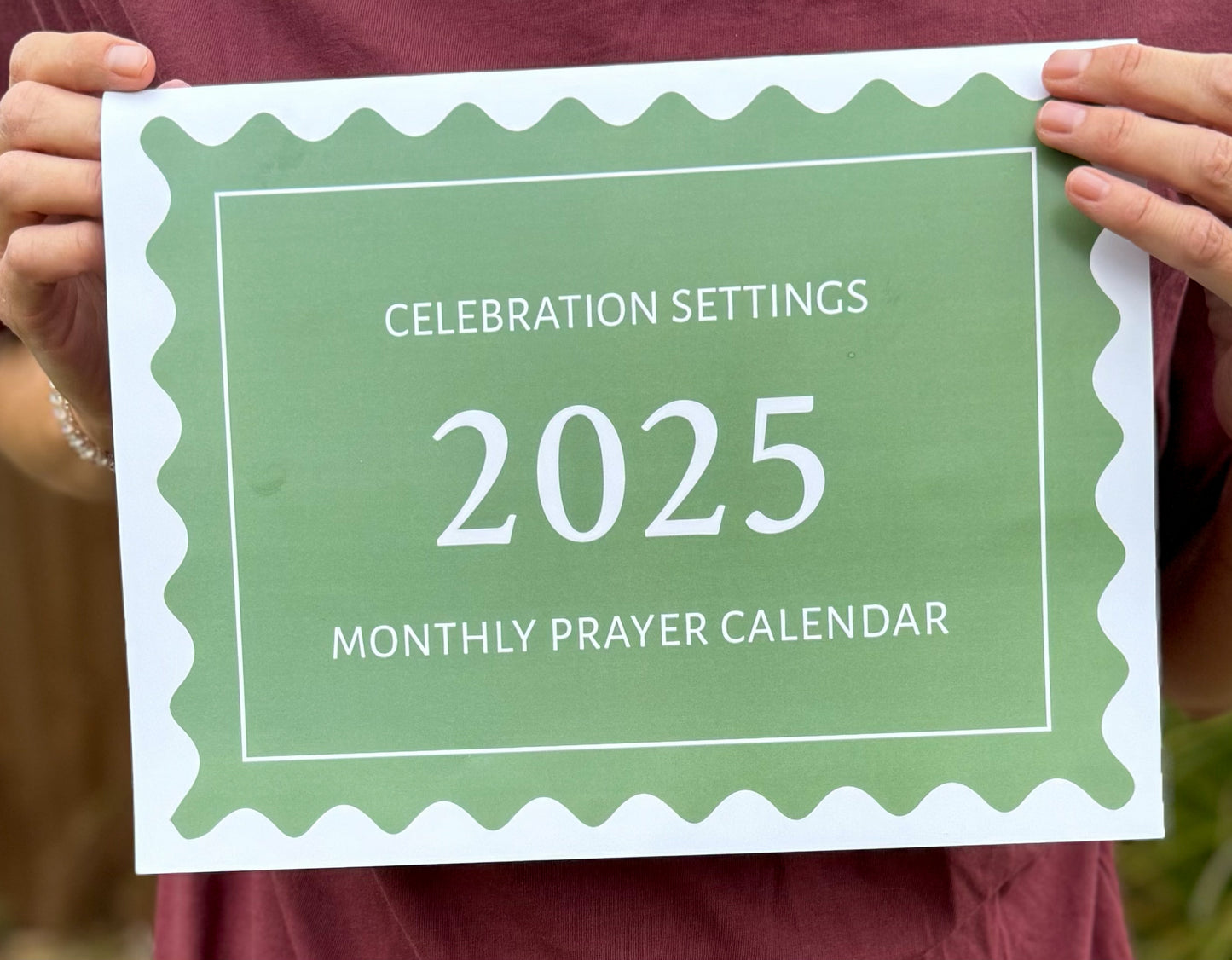 2025 Monthly Prayer Calendar