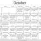 October 2025 Prayer Calendar