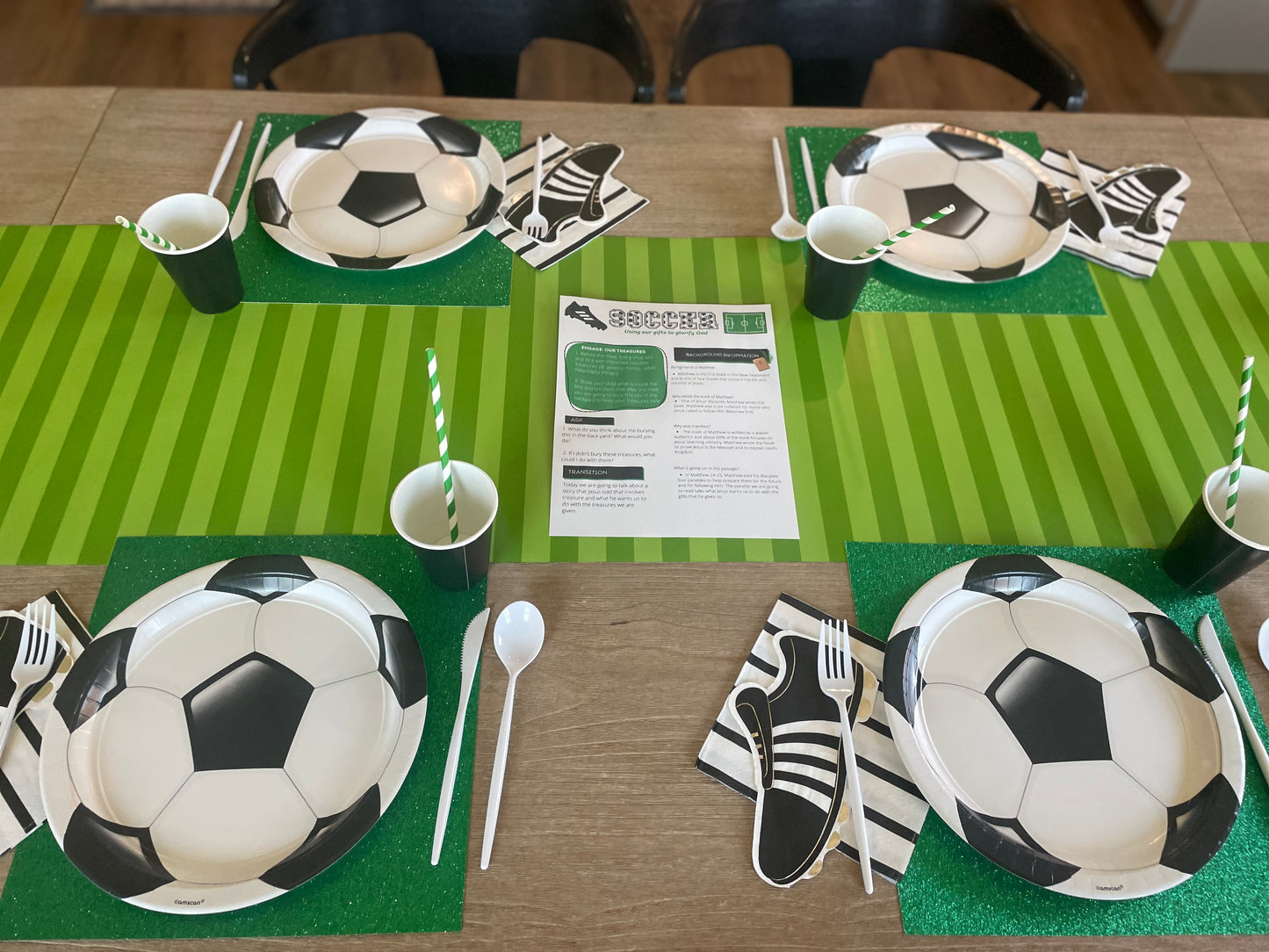 Sports Grass Table Runner