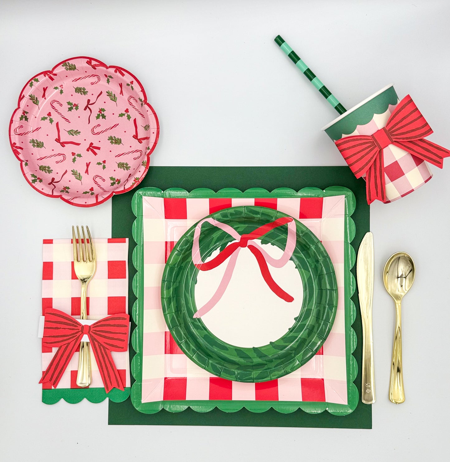 Christmas: Wreath and Bows Christmas