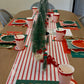 Christmas Red Striped Table Runner