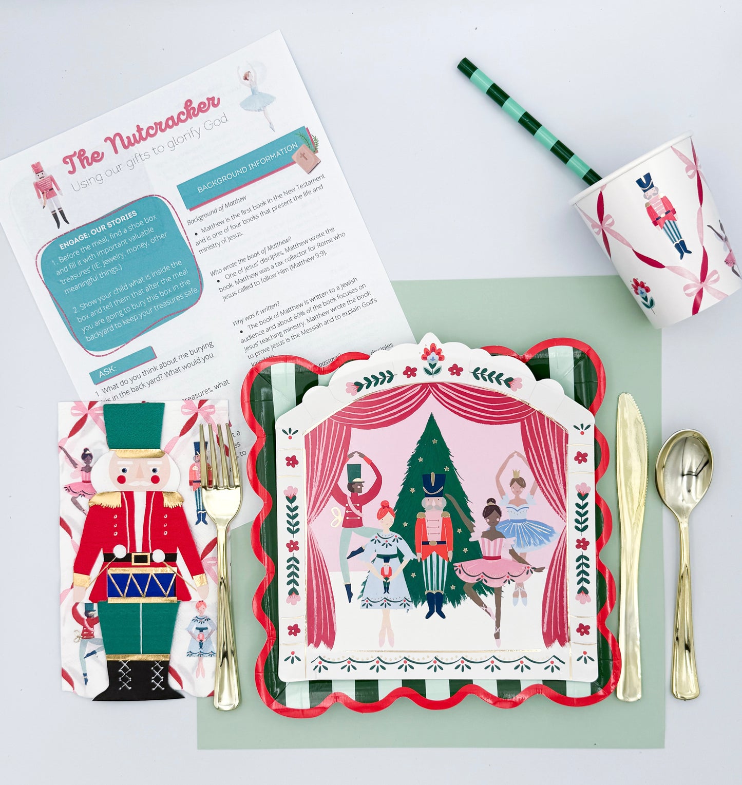 Nutcracker Celebration Setting