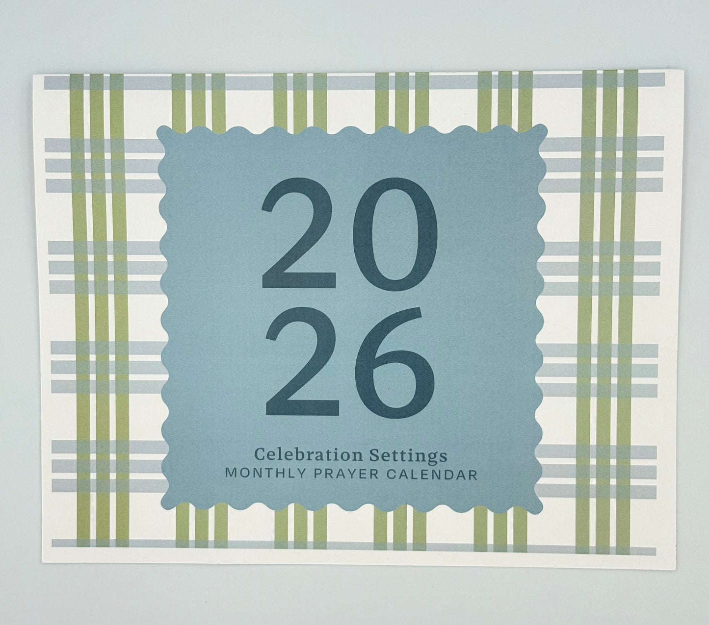 2026 Plaid Monthly Prayer Calendar