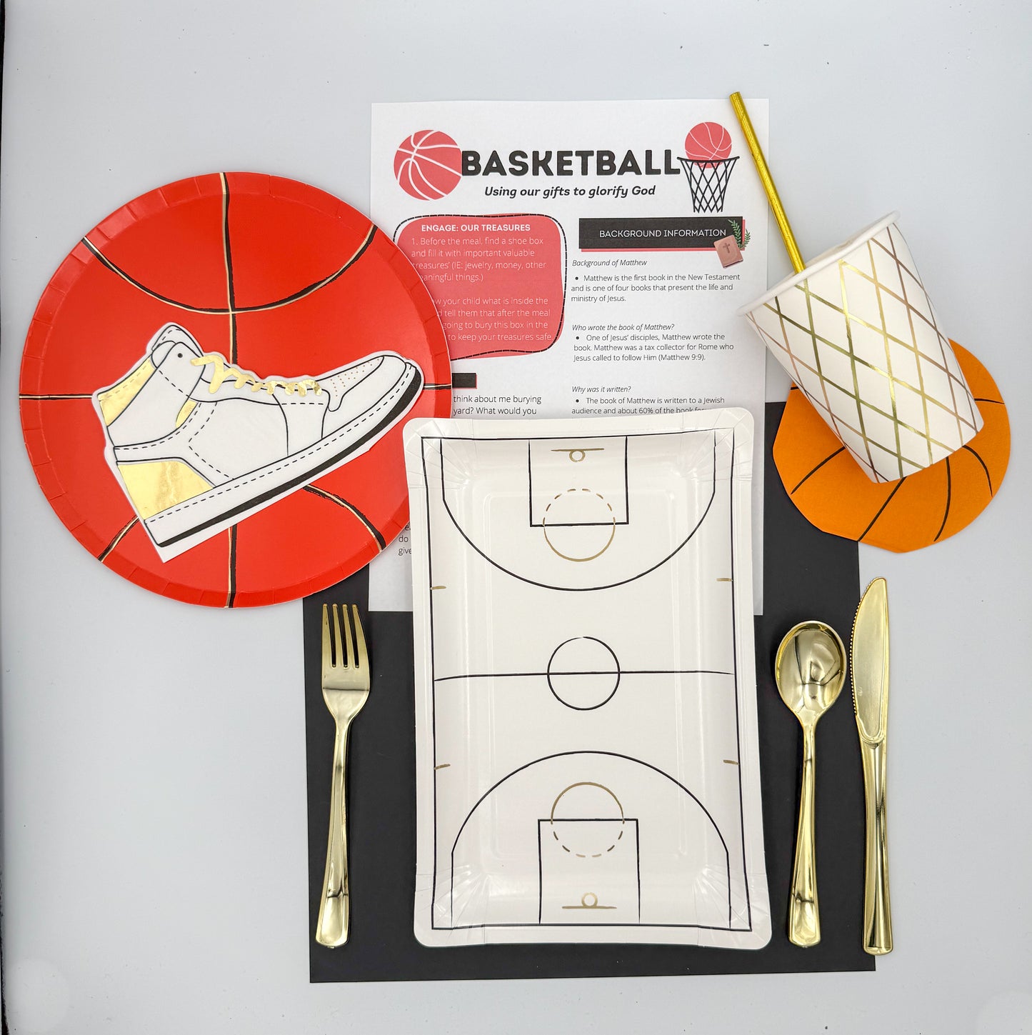 Basketball Celebration Setting