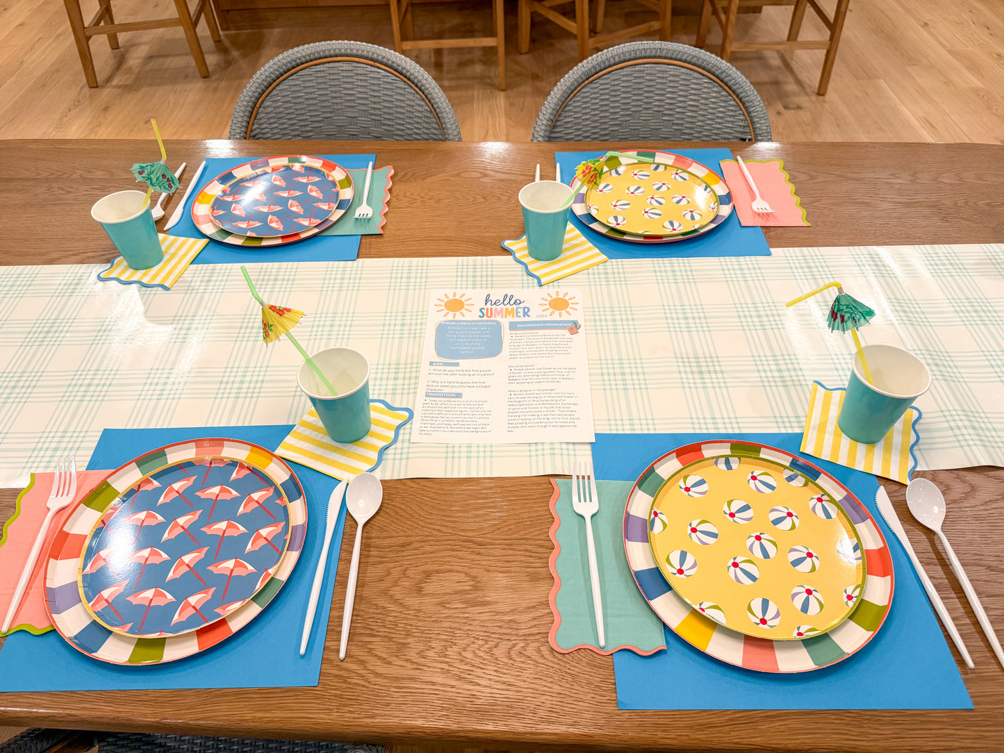 Last Day of School/Summer Celebration Setting