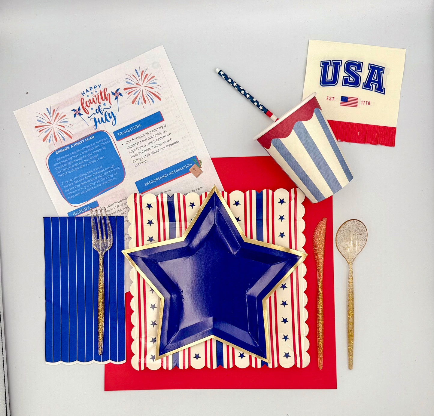 4th of July Celebration Setting