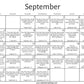 September Prayer Calendar