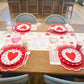Valentine Day Scratch off Table Runner