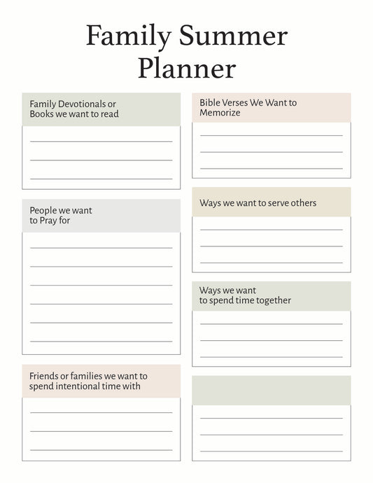 Summer 2026 Calendar Option 2