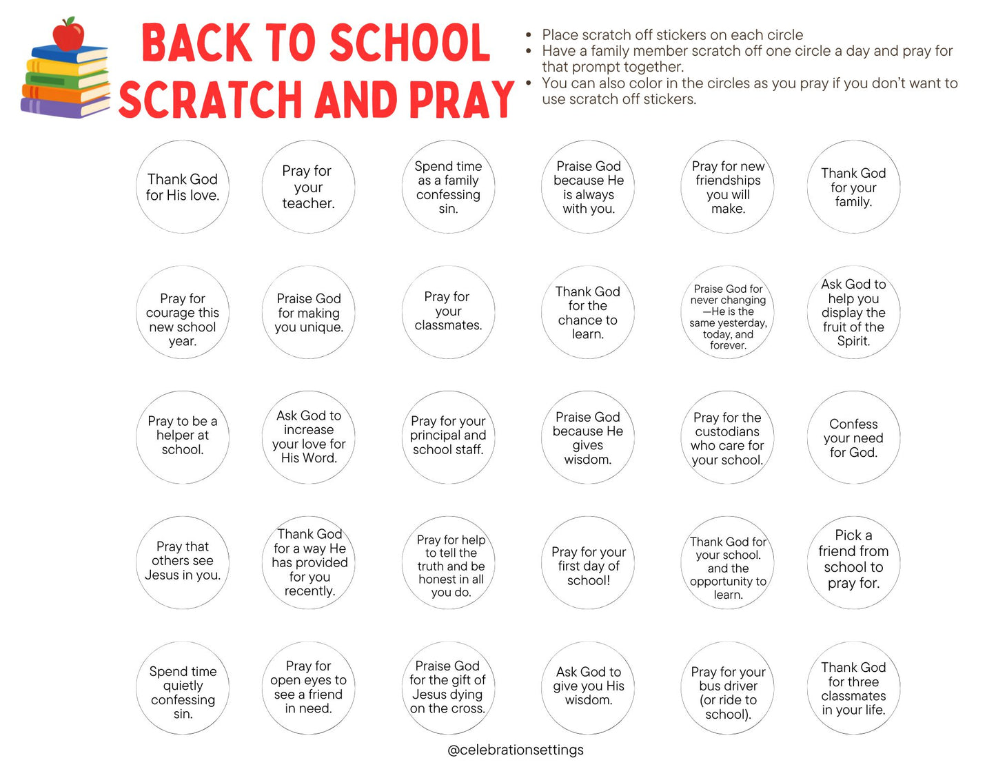 Back to School Scratch and Pray