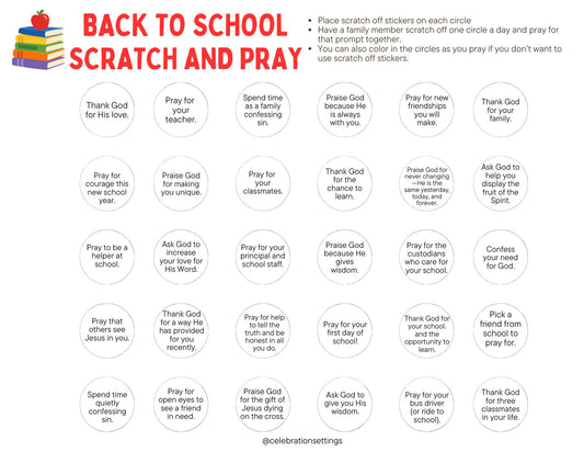 Back to School Scratch and Pray